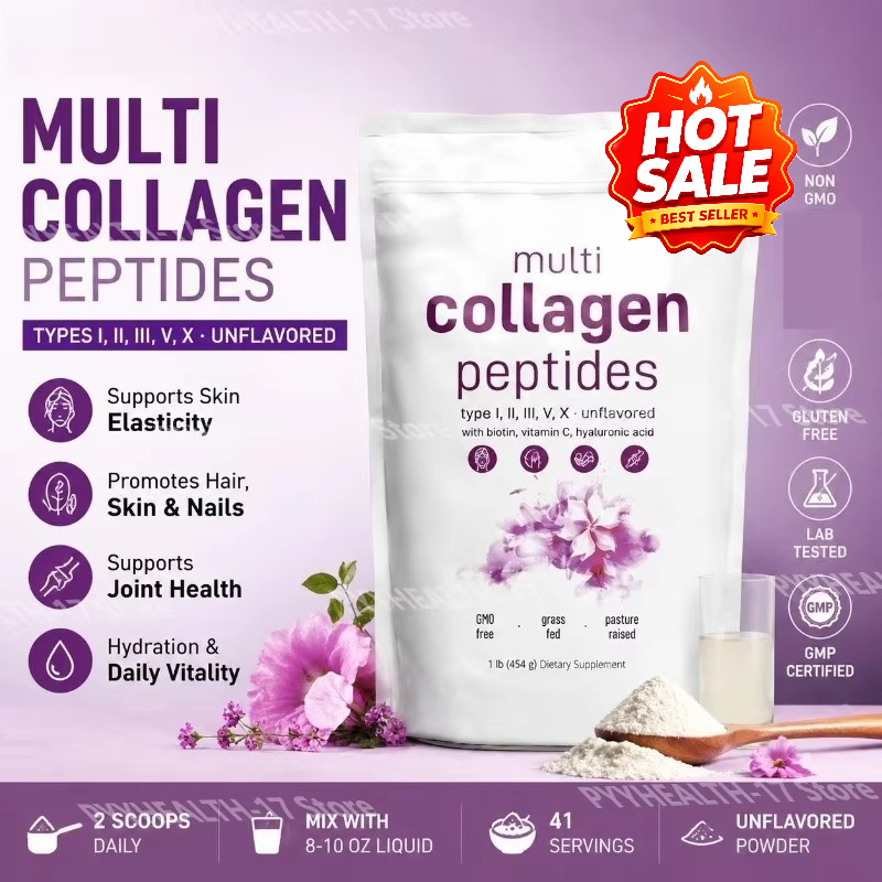 Hair Care Vitamin - Pó de Peptídeos de Colágeno Múltiplo