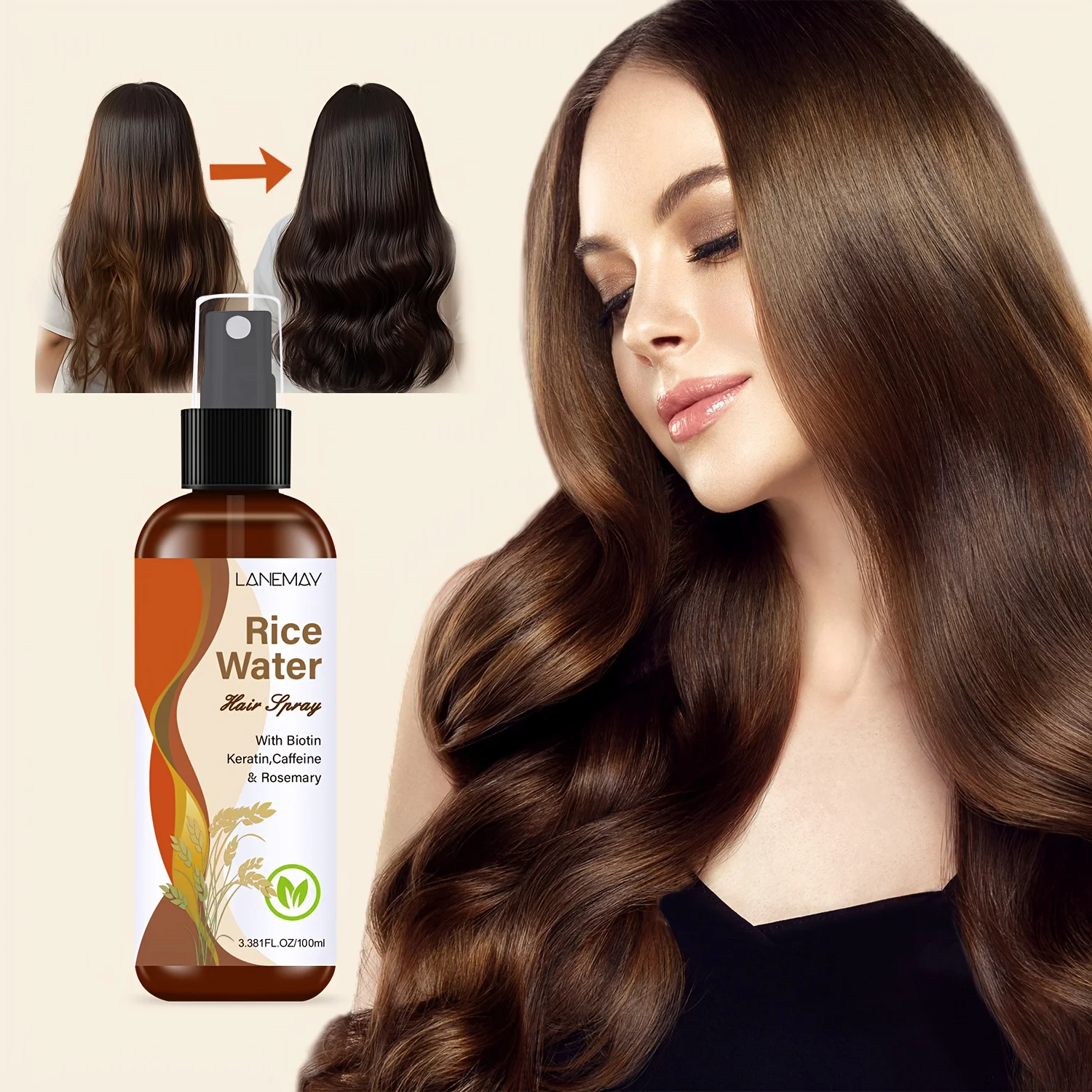 Hair Care Vitamin - Spray de cabelo com água de