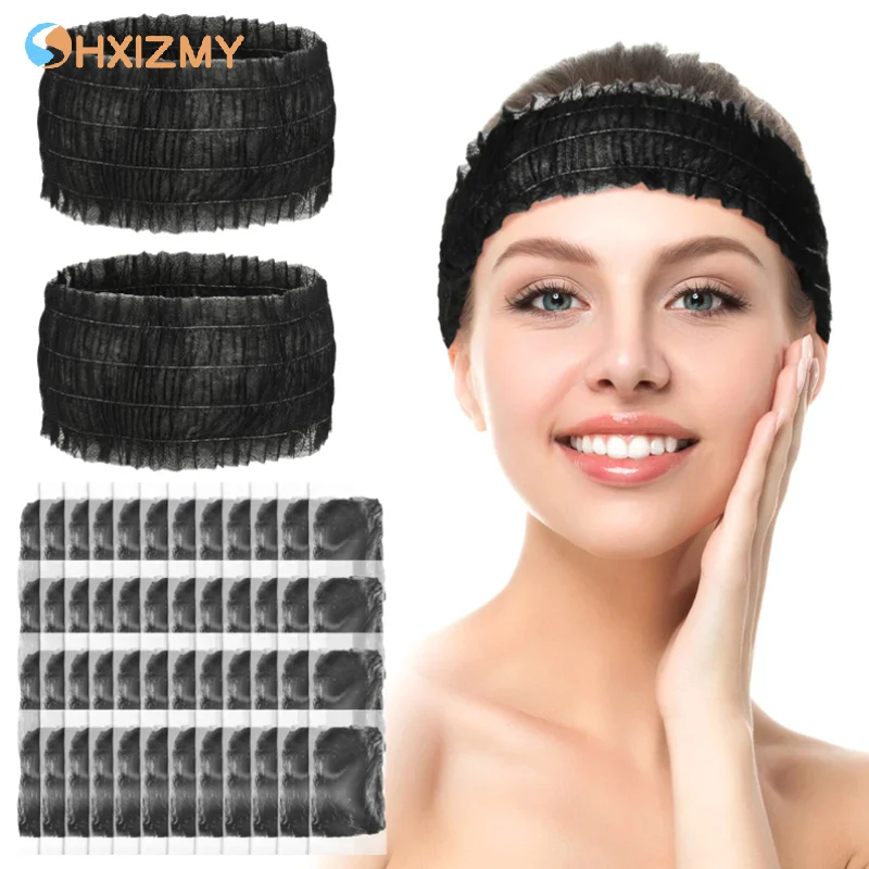 Hair Care Journey - 100 pçs descartáveis headbands não tecido