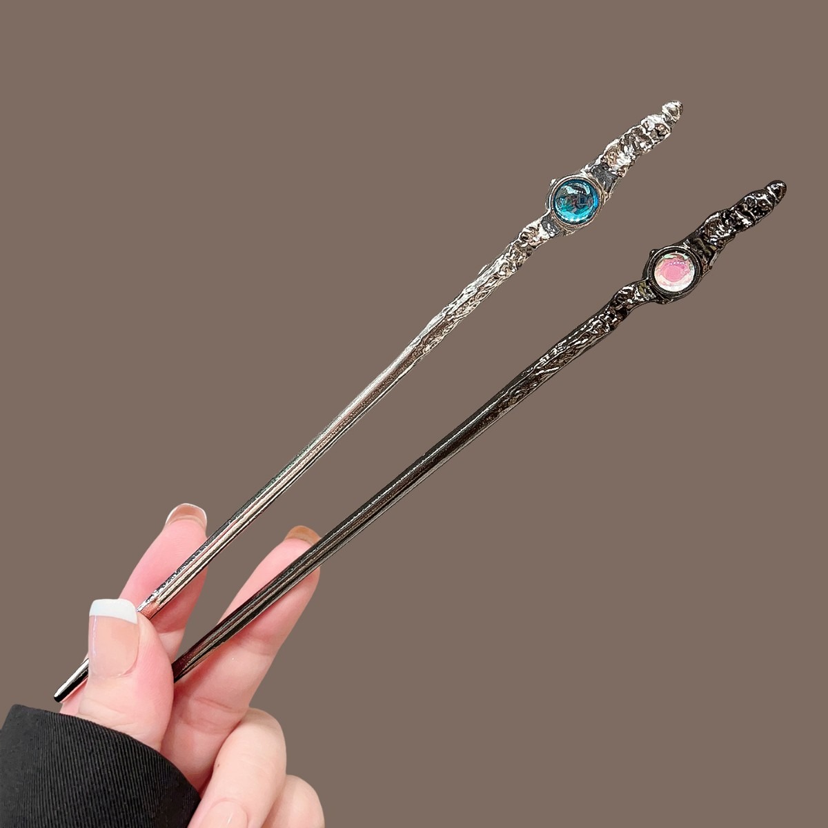 Clip In Hair Piece - 2 pçs luxuoso elegante ouro mini