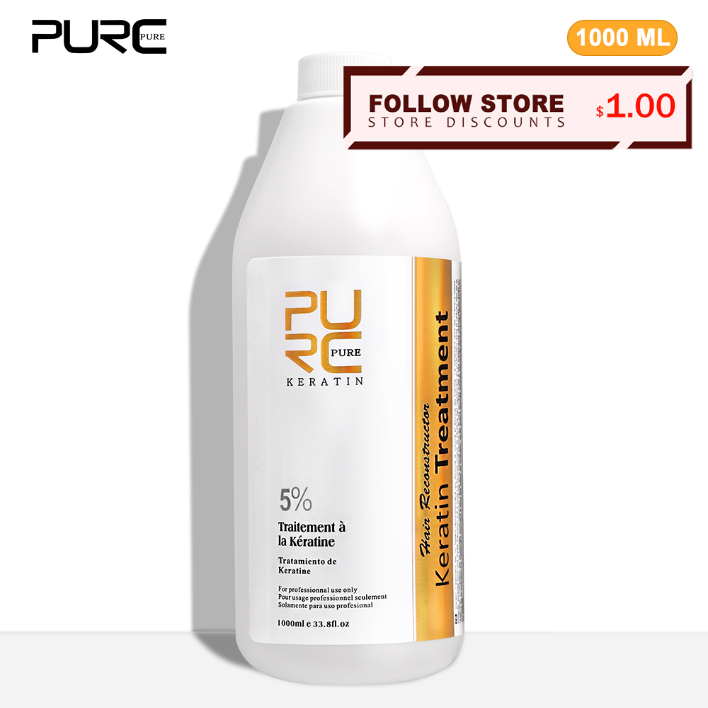 Hair Care Curly Hair - Purc 5% Keratin Smoothing Treatment, Frizzy