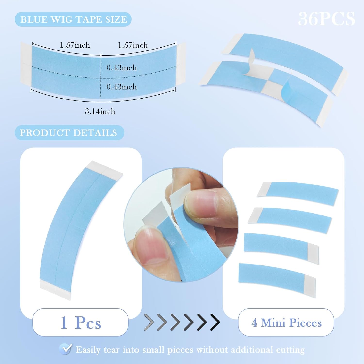 36 pçs/lote supertape fita de  - Hair Care Kit avaliação e preço
