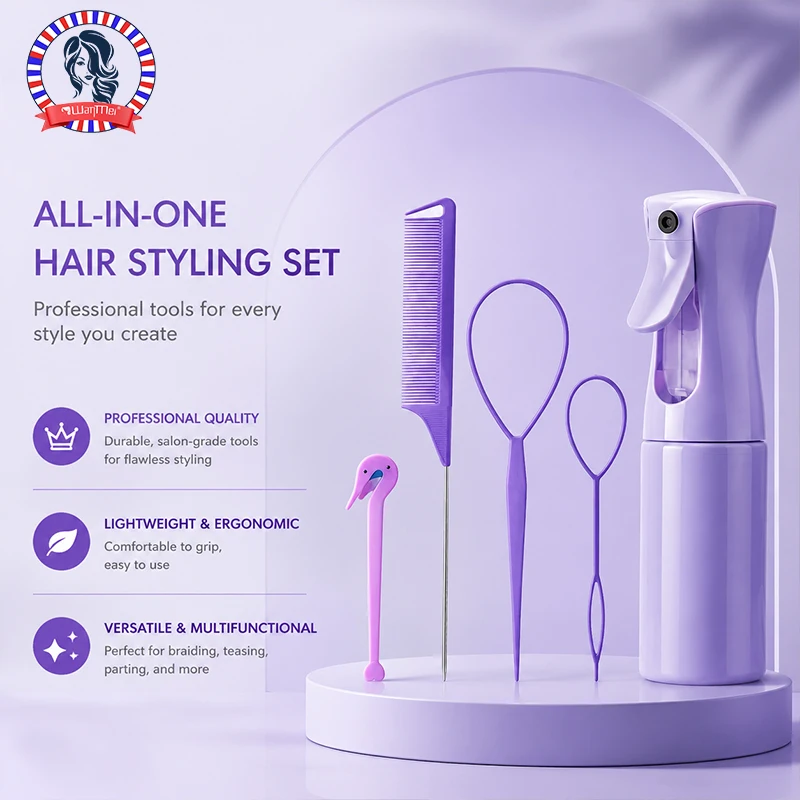 4/5/6 pçs conjunto de escova d - Hair Care Kit avaliação e preço