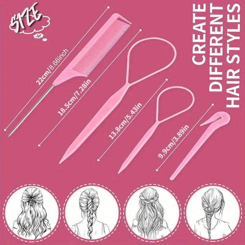 4/5/6 pçs conjunto de escova d - Hair Care Kit avaliação e preço