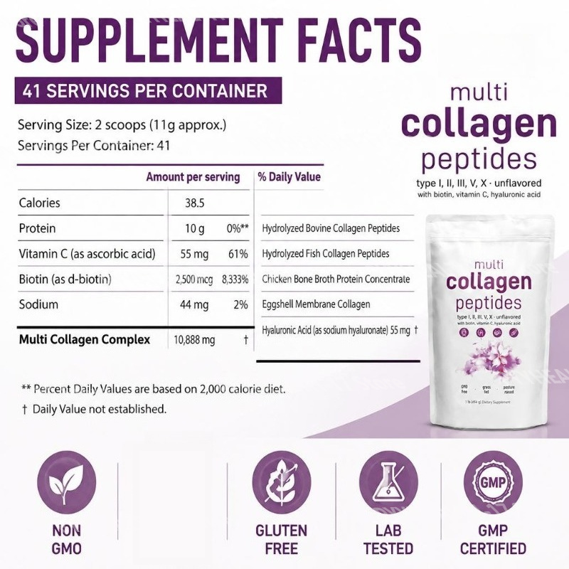 Pó de Peptídeos de Colágeno Mú - Hair Care Vitamin avaliação e preço