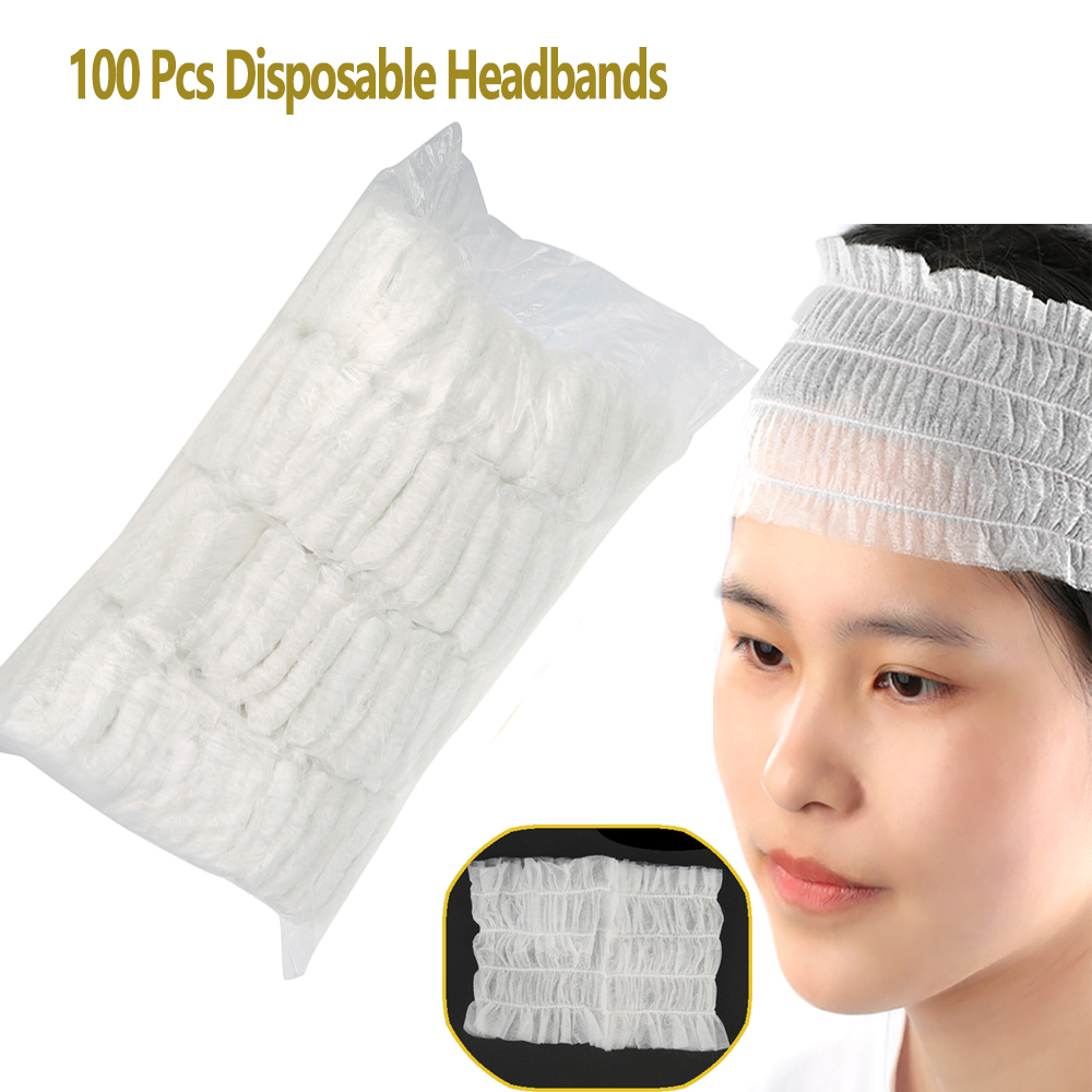 100 pçs descartáveis headbands - Hair Care Journey avaliação e preço