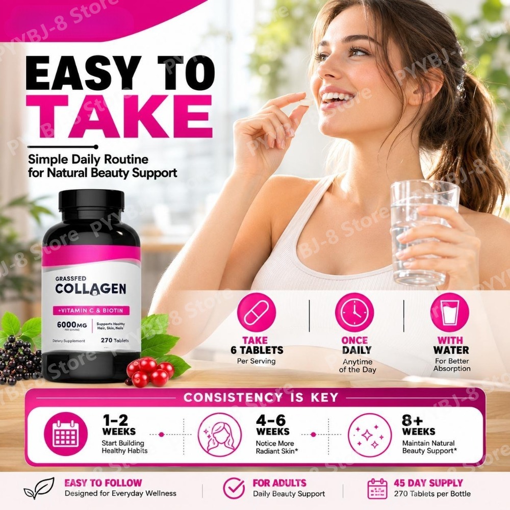 Comprimidos de Colágeno 6000mg - Hair Care Vitamin avaliação e preço