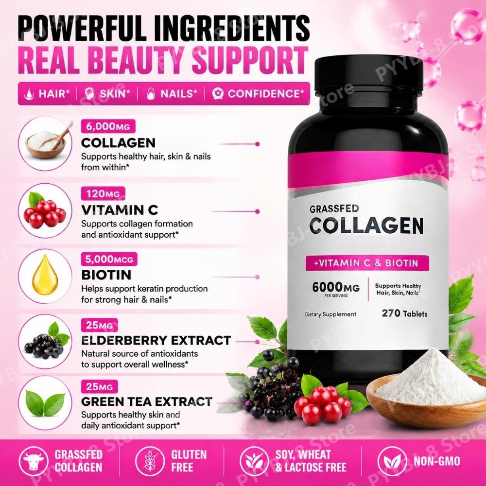 Comprimidos de Colágeno 6000mg - Hair Care Vitamin avaliação e preço